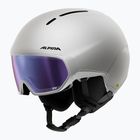 Скиорска каска Alpina Vizzard QV MIPS white matt