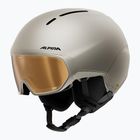 Скиорска каска Alpina Vizzard QV MIPS sand matt