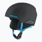 Детска скиорска каска Alpina Pizi black blue matt
