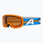 Детска скиорска маска Alpina Piney 2.0 orange/blue matt