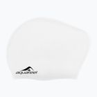 Шапка за плуване AquaFeel Long Hair white