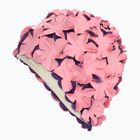 Дамска шапка за плуване Fashy Flowers rose / purple