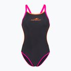 Дамски бански костюм от една част aquaFeel Training V-Back сив / дим