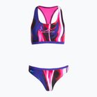 Дамски бански костюм от две части aquafeel Racerback синьо розово пламъци