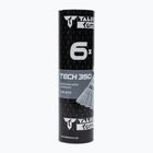 Talbot-Torro Tech 350 совалки за бадминтон, найлон, 6 части, бели 479102