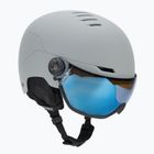 Скиорска каска UVEX Wanted Visor rhino matt/mirror blue/smoke