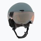 Детска ски каска UVEX Rocket Visor Jr rhino/blush matt/mirror silver/lasergold lite