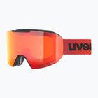 UVEX Evidnt Attract CV S2 ски очила черен мат/огледално червено/оранжево/прозрачно