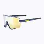 UVEX Sportstyle 236 Комплект сини матови/огледално жълти/прозрачни слънчеви очила