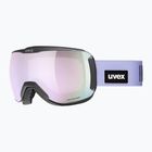 Предпазни ски очила UVEX Downhill 2100 CV black matt/mirror lavender green