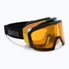 Скиорски очила UVEX Evidnt Attract V + калъф black matt/mirror green clear/yellow