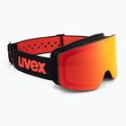 Детски предпазни ски очила UVEX Pwdr FM black matt/mirror red orange clear
