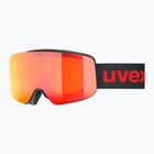 Детски предпазни ски очила UVEX Pwdr FM black matt/mirror red orange clear