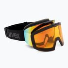 Предпазни ски очила UVEX Evidnt Attract S V + case black matt/mirror rainbow clear