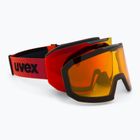 Предпазни ски очила UVEX Evidnt Attract + case black matt/mirror red orange clear
