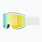 Скиорскa маска UVEX Blast FM S2 white matt/mirror green