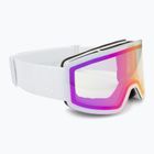 Скиорска маска UVEX Provoqe V white matt/vario pink mirror