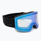 Скиорска маска UVEX Provoqe V black matt/vario blue mirror