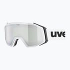 Скиорски очила UVEX Gravity FM white matt/mirror silver/green/clear