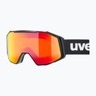 Скиорски очила UVEX Gravity FM black matt/mirror red/orange/clear