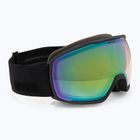 Скиорска маска UVEX Victorious V black matt/vario green mirror