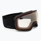 Скиорска маска UVEX Victorious Pro V black matt/vario red mirror
