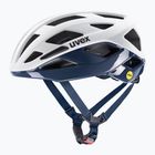 Велосипедна каска UVEX I-Volute Mips white/dusk blue matt