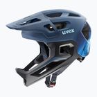 Детска велосипедна каска UVEX React Fullface Jr dusk blue matt