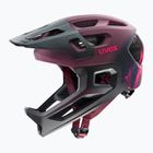 Детска велосипедна каска UVEX React Fullface Jr cramberry matt