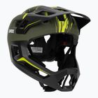 Детска велосипедна каска UVEX React Fullface Jr dark olive matt