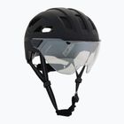 Велосипедна каска UVEX Stride Visor black matt/lite mirror silver