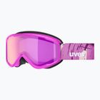 Детска скиорска маска UVEX Speedy Nova FM S2 pink matt/mirror pink