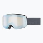 Детска скиорска маска UVEX Pwdr FM Jr S2 black matt/mirror sapphire