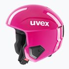 Детска скиорска каска UVEX Race Up pink
