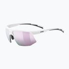 Слънчеви очила UVEX Aerios Small white matt/mirror rose
