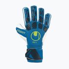 Детски вратарски ръкавици uhlsport Hyperact Soft Pro синьо и бяло 101123901