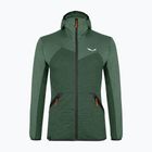 Мъжки суитшърт Salewa Puez Melange PL FZ Hoody от полар зелен 00-0000027386