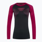 Дамска термо тениска DYNAFIT Speed Dryarn LS черно-червена 08-0000071057