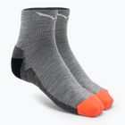 Дамски чорапи за трекинг Salewa MTN TRN AM QRT сив 00-0000069031