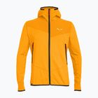 Мъжки трекинг суитшърт Salewa Agner Hybrid PL/DST FZ Hoody turmeric melange/0910