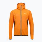 Мъжки трекинг суитшърт Salewa Agner Hybrid PL/DST FZ Hoody turmeric melange/0910