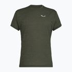 Мъжка тениска Salewa Puez Melange Dry faded green melange