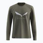 мъжки лонгслив Salewa Solidlogo Dry faded green