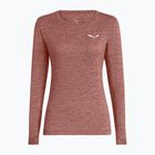 Дамска блуза с дълъг ръкав за  трекинг Salewa Puez Melange Dry desert pink melange