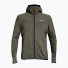 Мъжки трекинг суитшърт Salewa Agner Hybrid PL/DST FZ Hoody faded green melange/0910