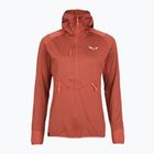 Дамски трекинг суитшърт Salewa Agner Hybrid PL/DST FZ Hoody etruscan red melange