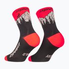 Скиорски чорапи DYNAFIT Traverse Mid black out ultra coral/6a10