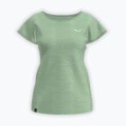 Дамска тениска за трекинг Salewa Puez Melange Dry pastel green melange