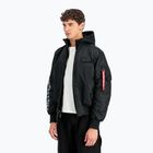 Alpha Industries MA-1 D-Tec Bomber с бродерия на ръкавите черно/отразително яке за мъже