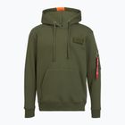 Мъжка качулка Alpha Industries Red Stripe Hoodie dark green